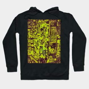 Acid Green Street Sticker Art NYC Hoodie